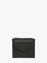 Porte-monnaie Madras Cuir Etrier Noir madras EMAD810