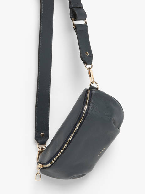 Sac Banane M Tradition Cuir Etrier Bleu tradition ETRA022M vue secondaire 2